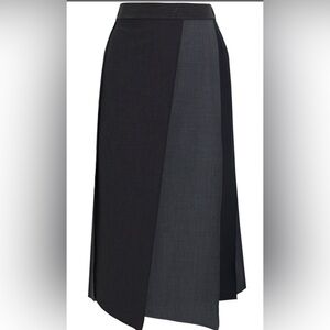 Brunello Cucinelli Black and Gray A-Line Skirt new